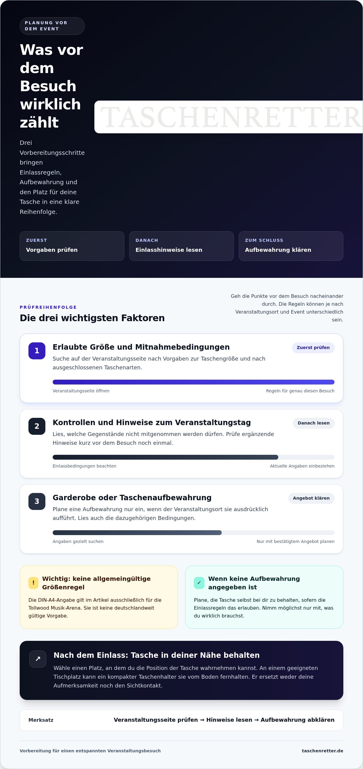 Handtasche bei veranstaltungen sicher unterbringen