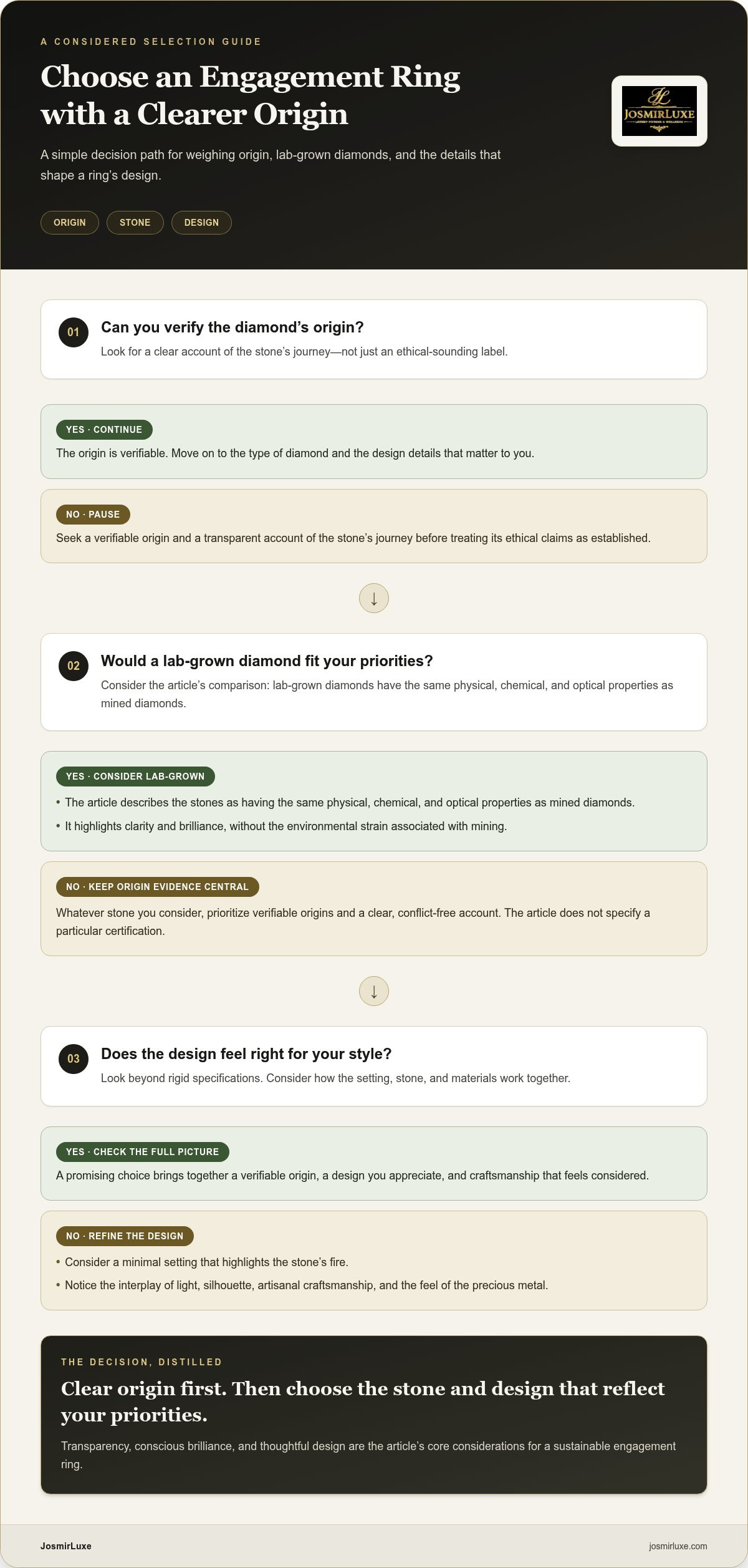 Sustainable engagement rings