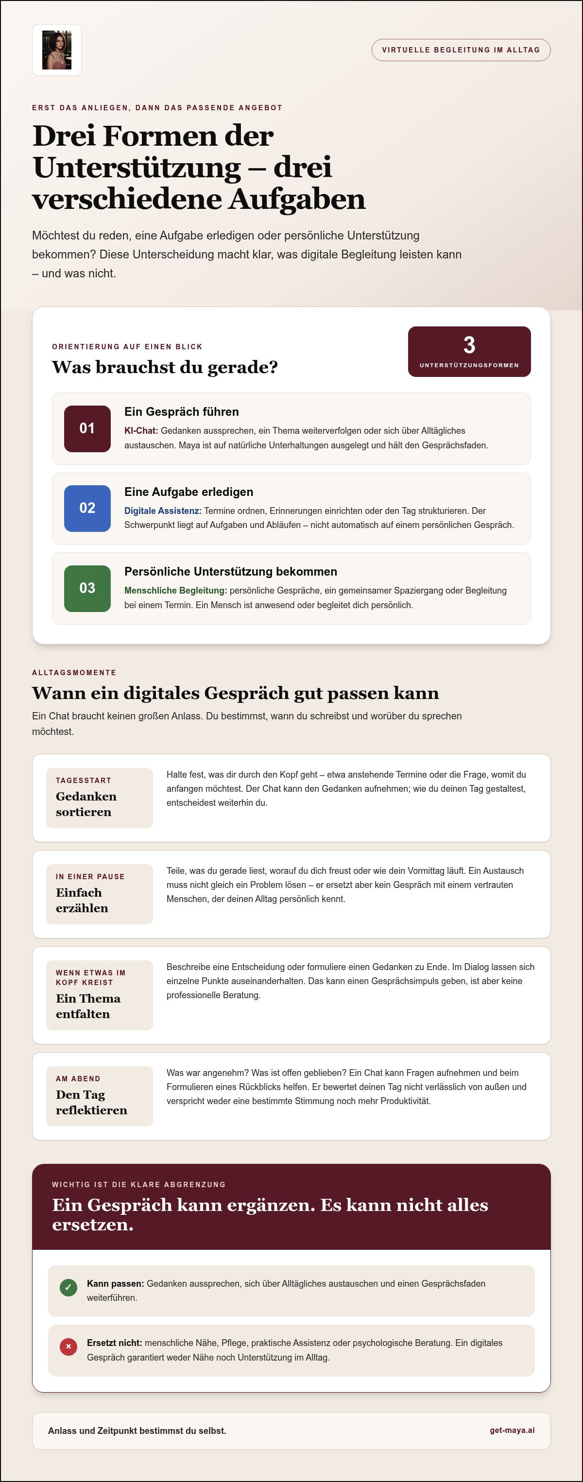 Virtuelle begleitung alltag