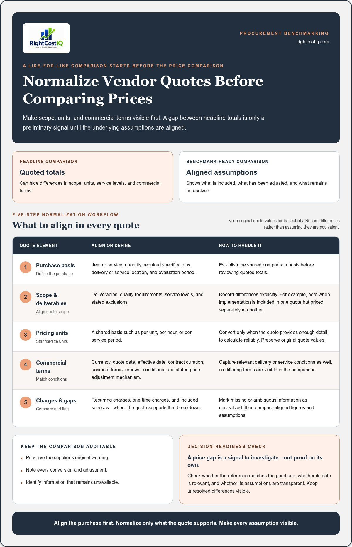 How to benchmark vendor pricing
