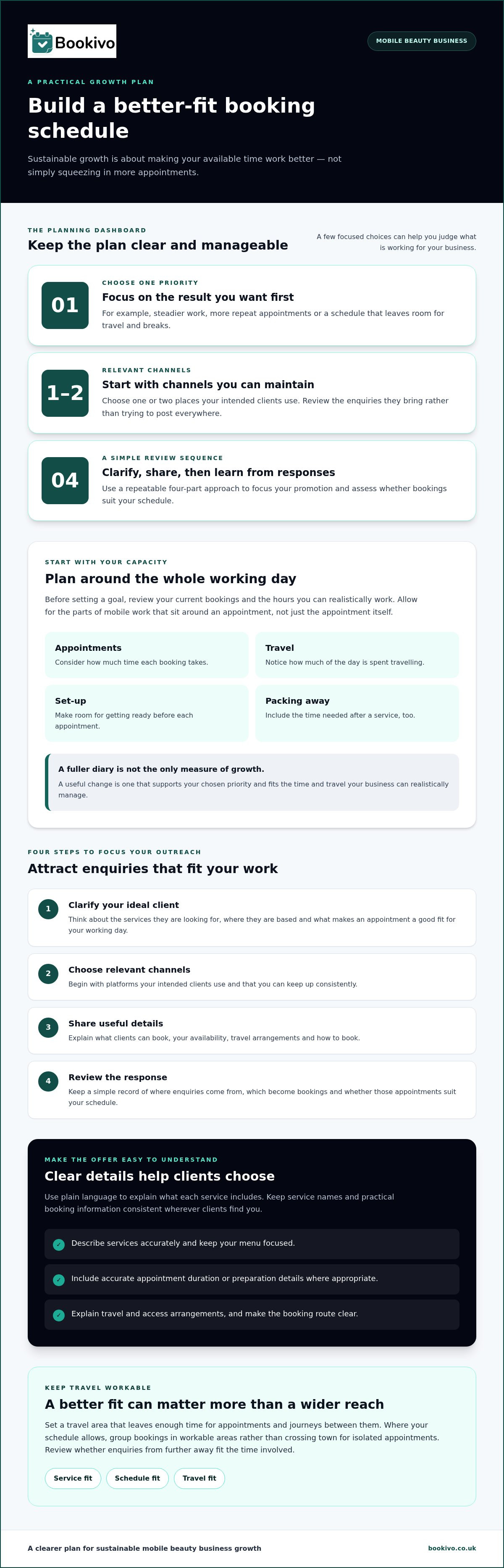 How to Grow Your Mobile Beauty Business: A Practical UK Guide infographic