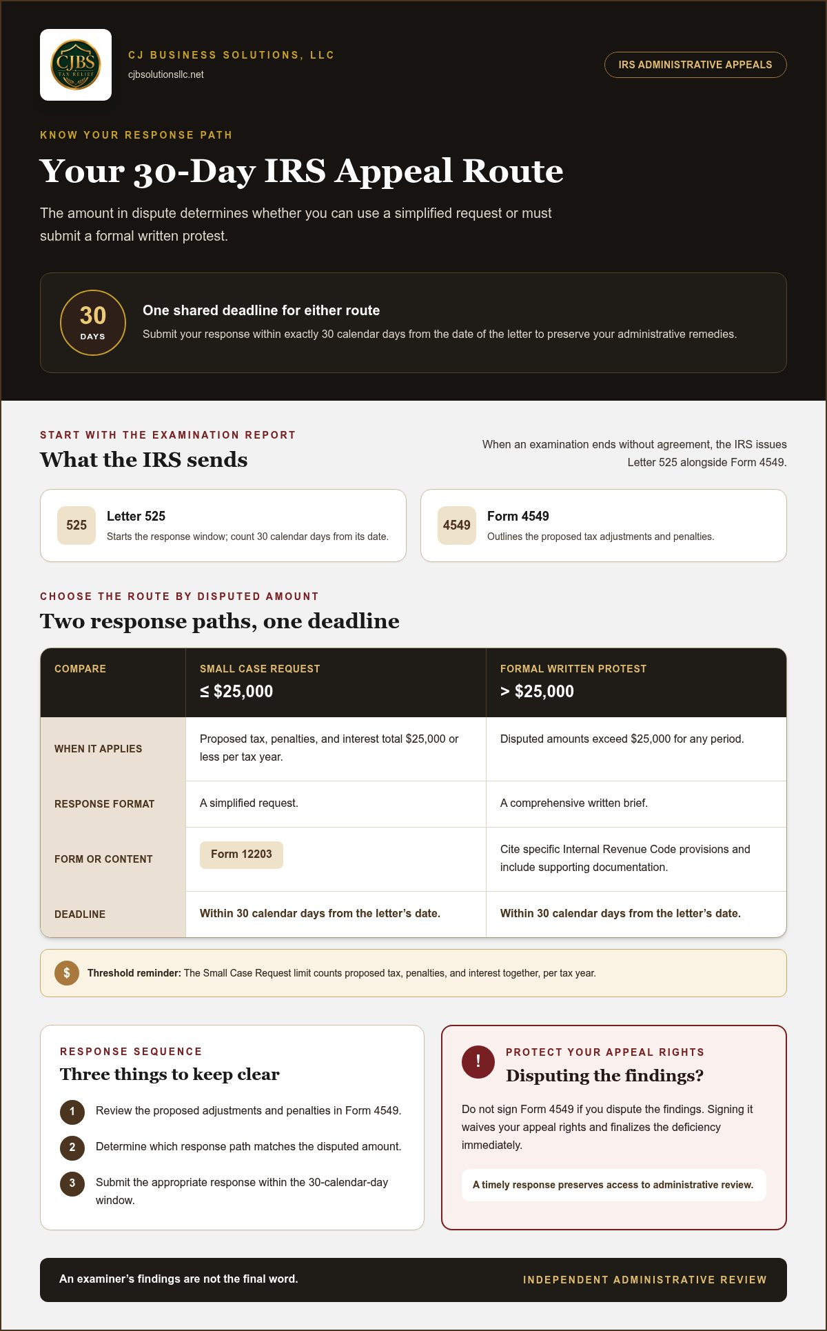 IRS audit appeal services