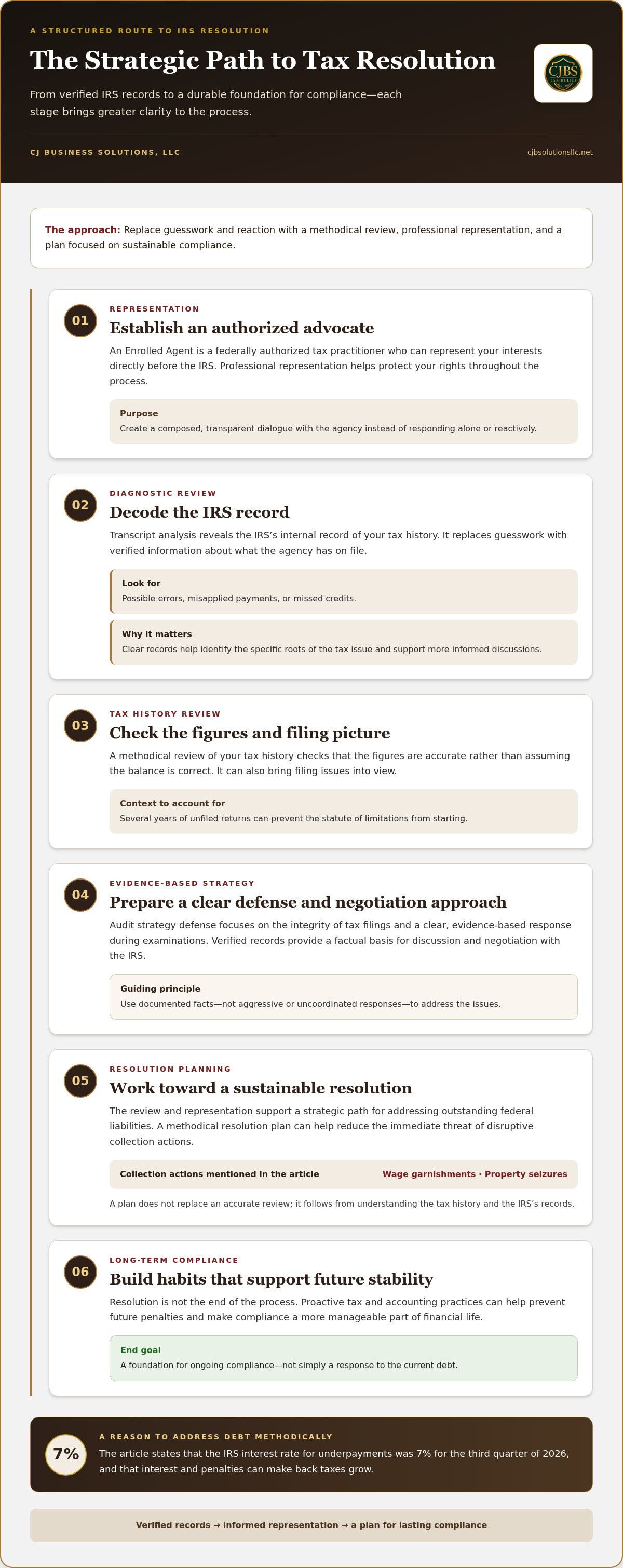 Individual tax resolution services