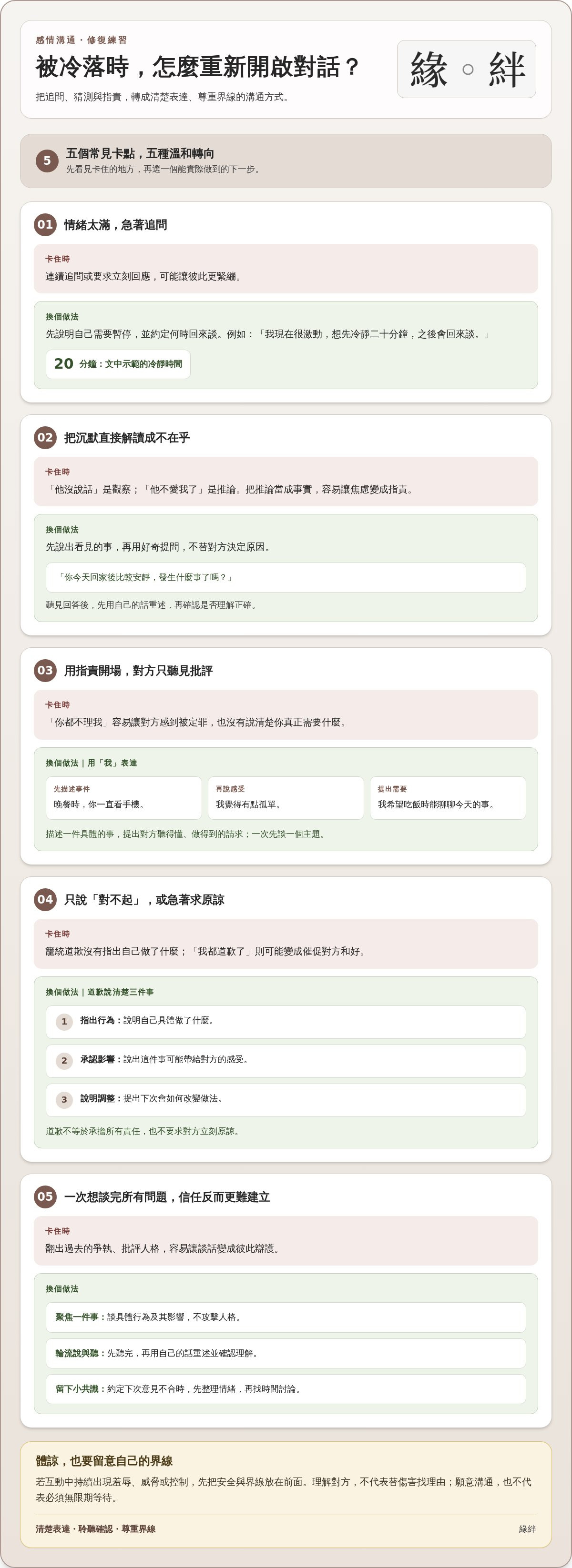 另一半不理我怎麼辦