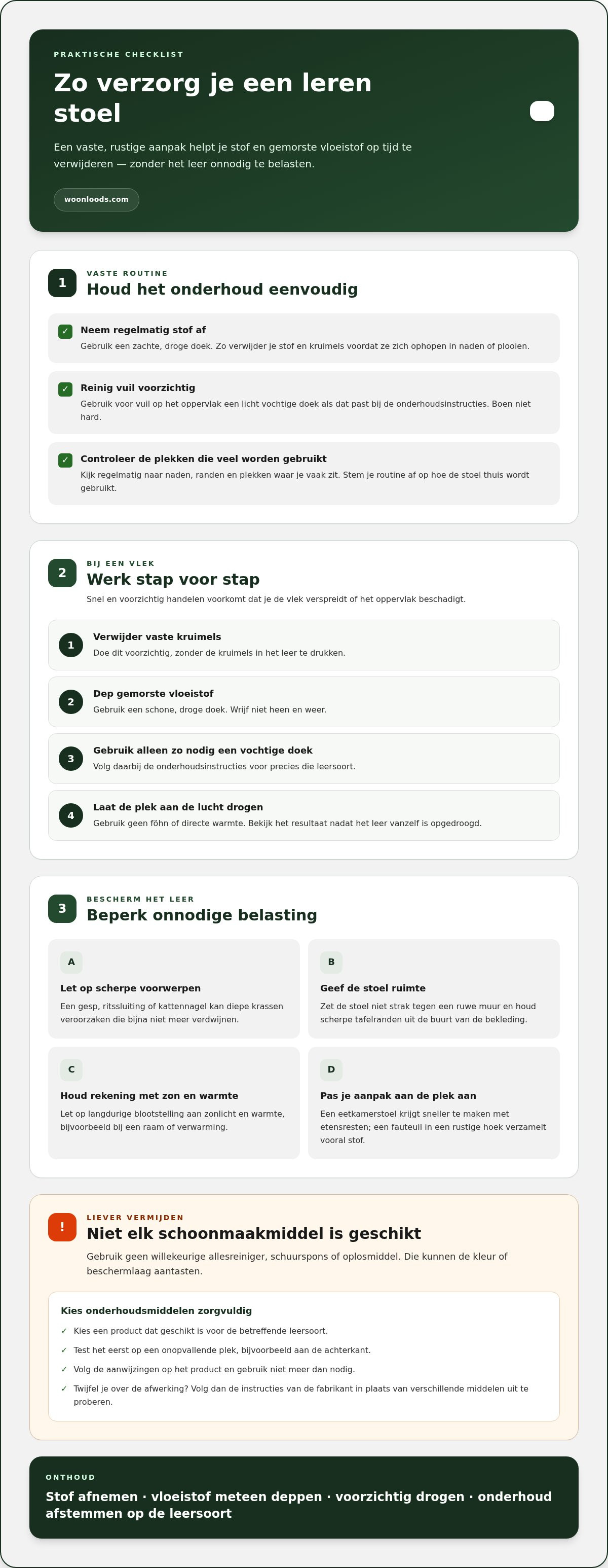 Leren stoel