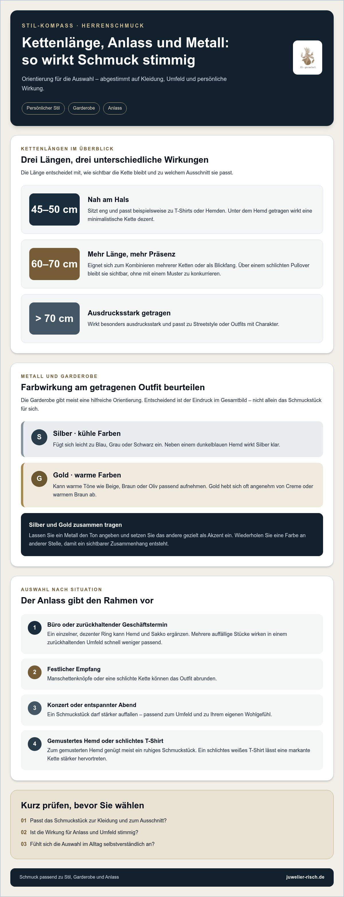 Schmuckberatung für männer