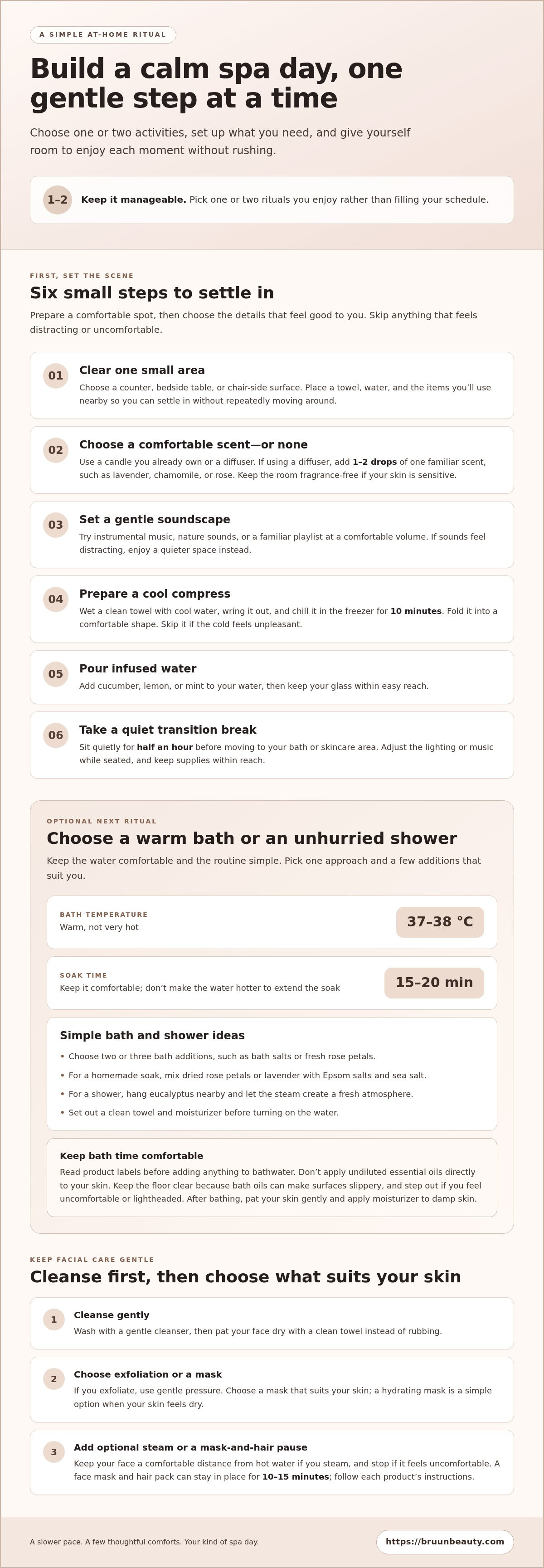 Creating a relaxing at-home spa day