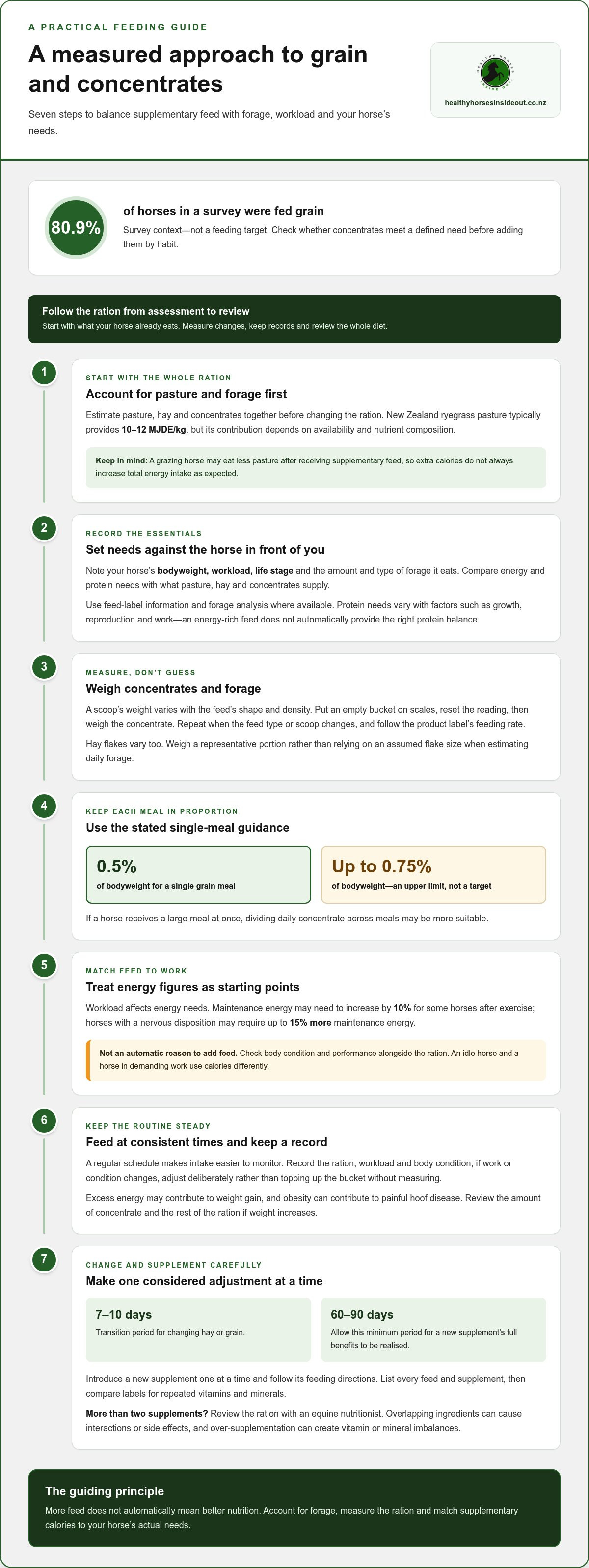Common horse feeding mistakes NZ