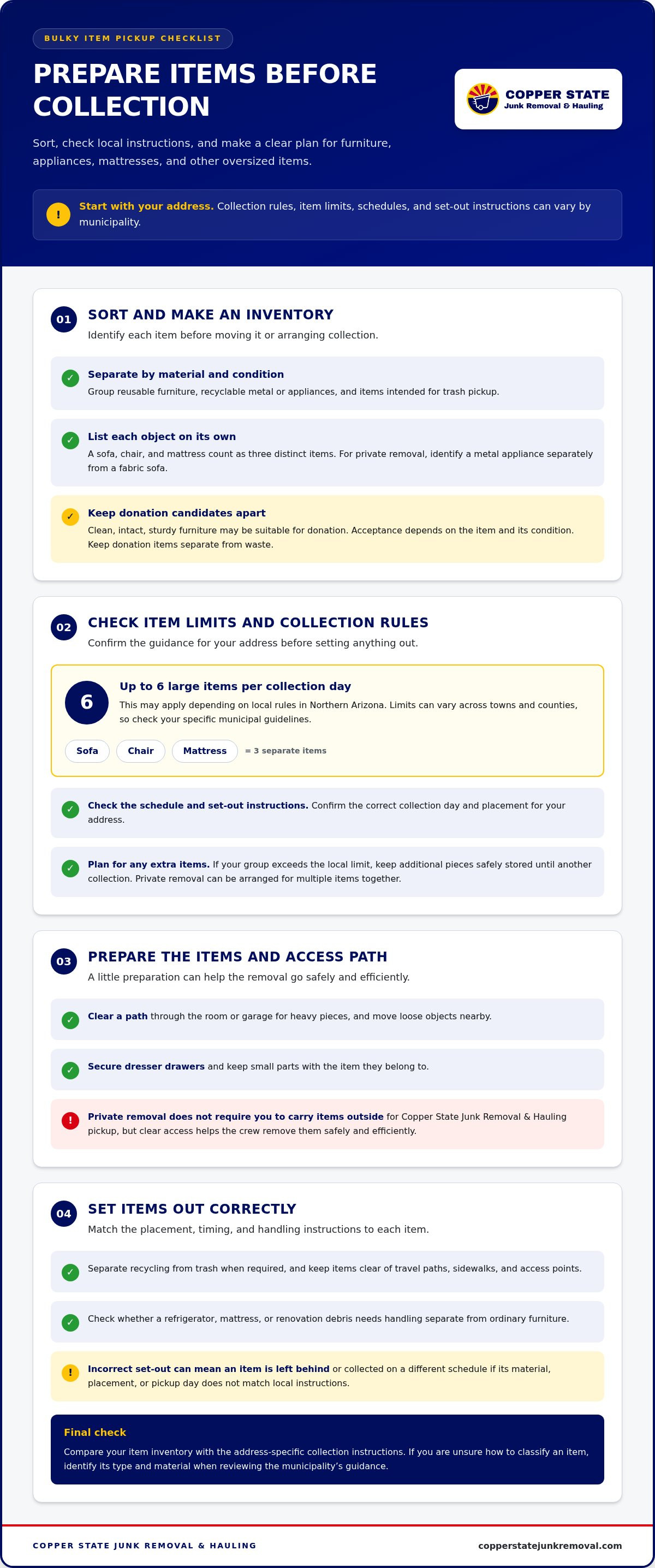 Bulky item pickup service