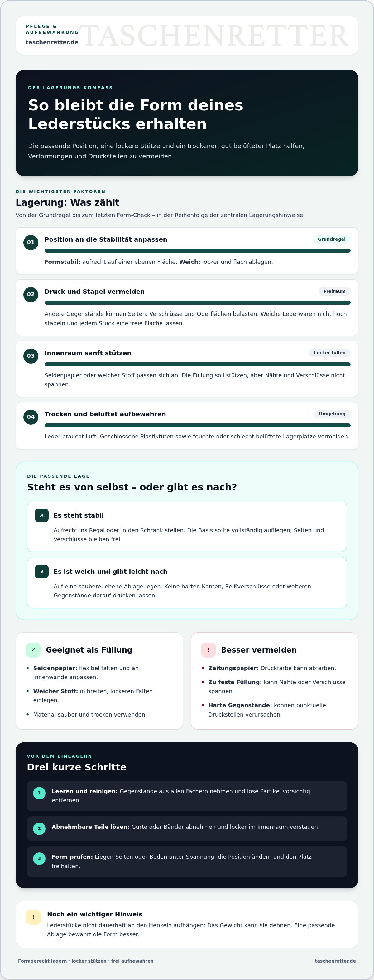 Die würde der handtasche bewahren