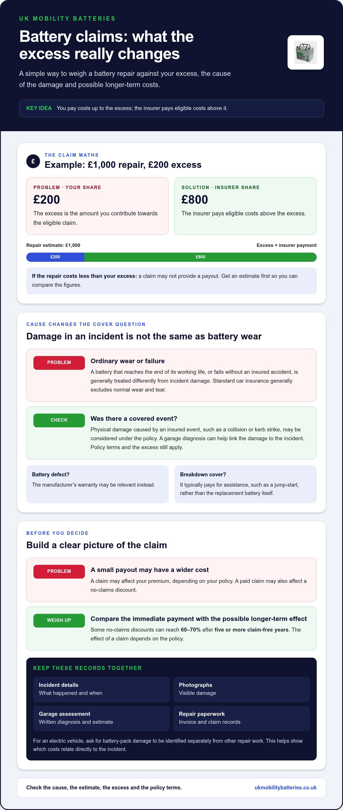 Does insurance cover battery replacement
