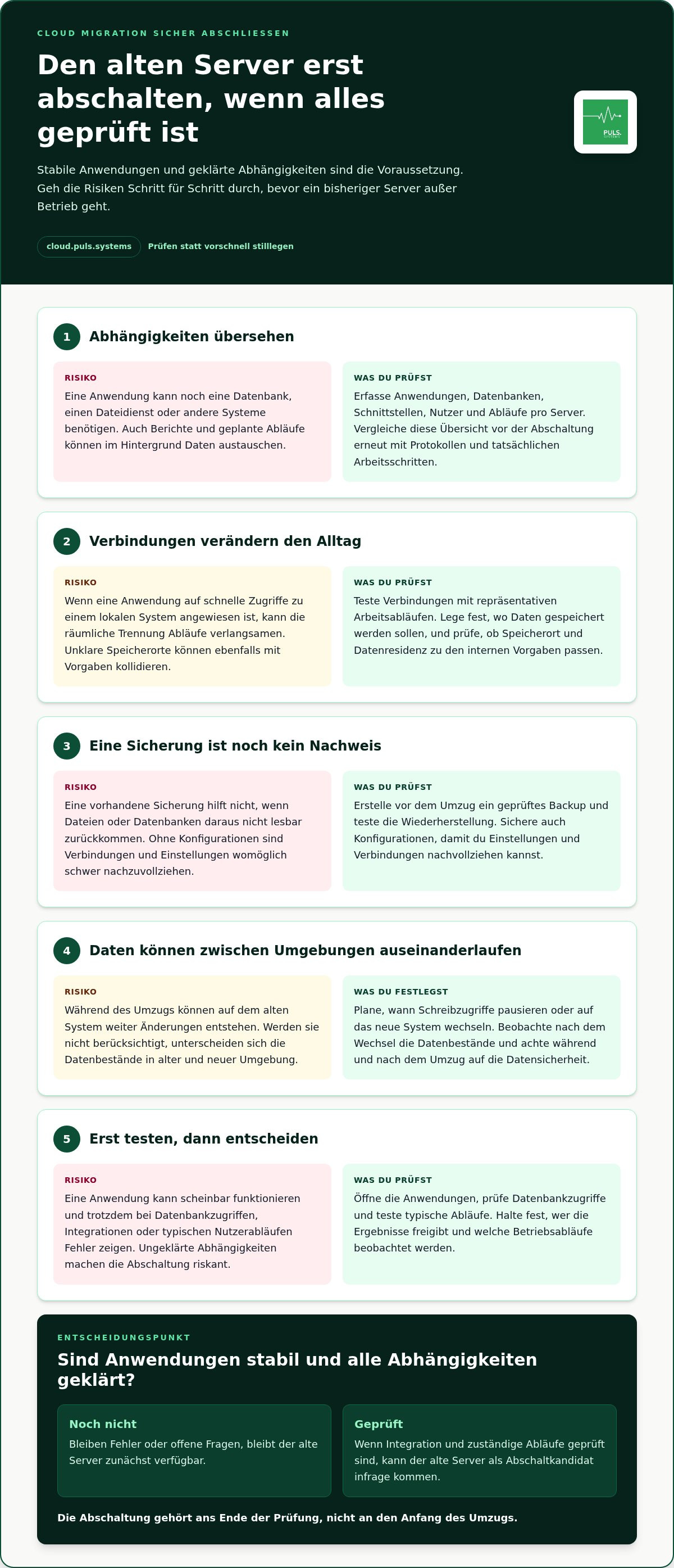 Cloud Migration bestehende Server