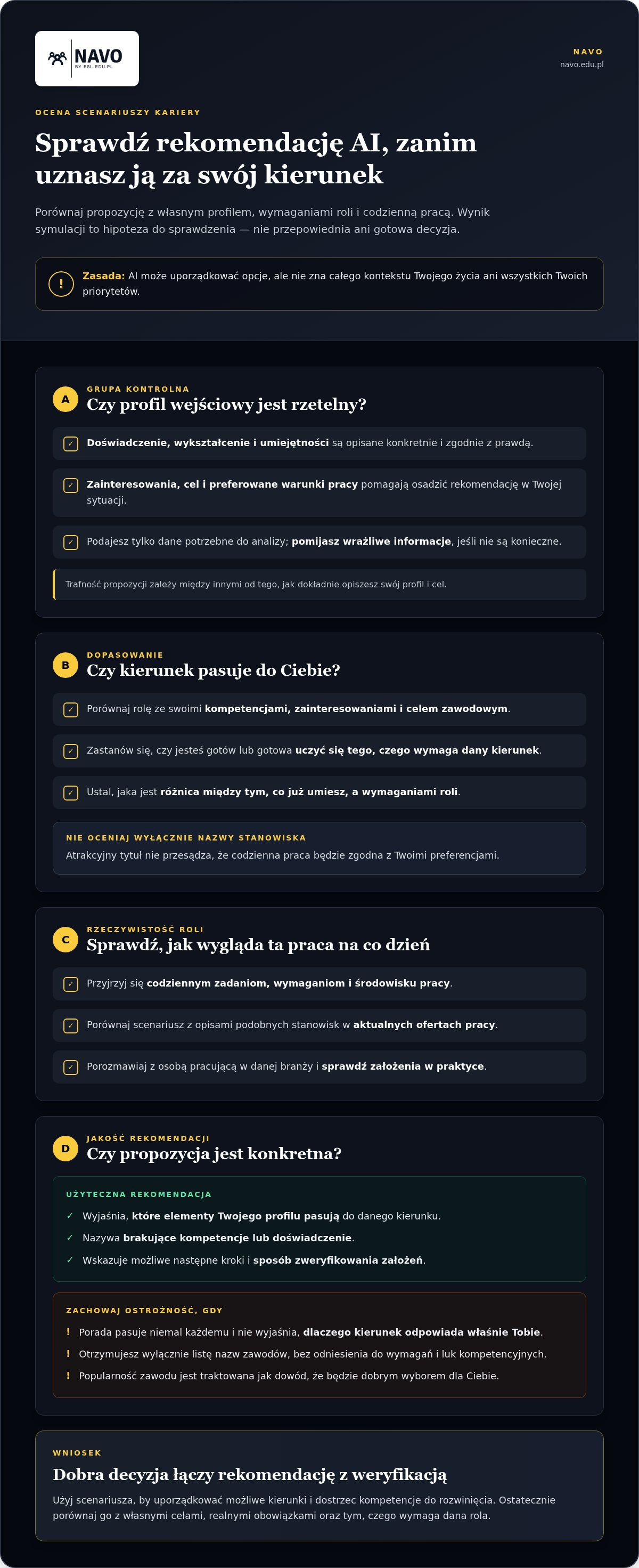 Symulacja ścieżki kariery z wykorzystaniem sztucznej inteligencji