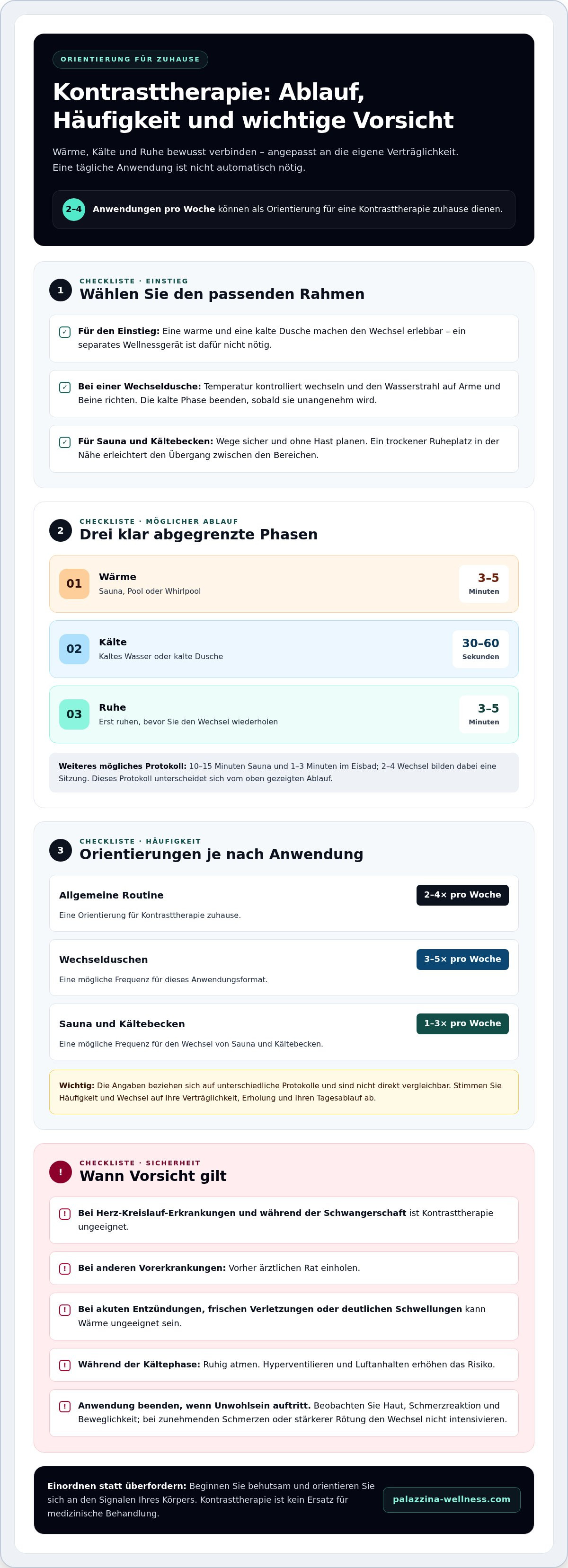 Kontrasttherapie für zuhause