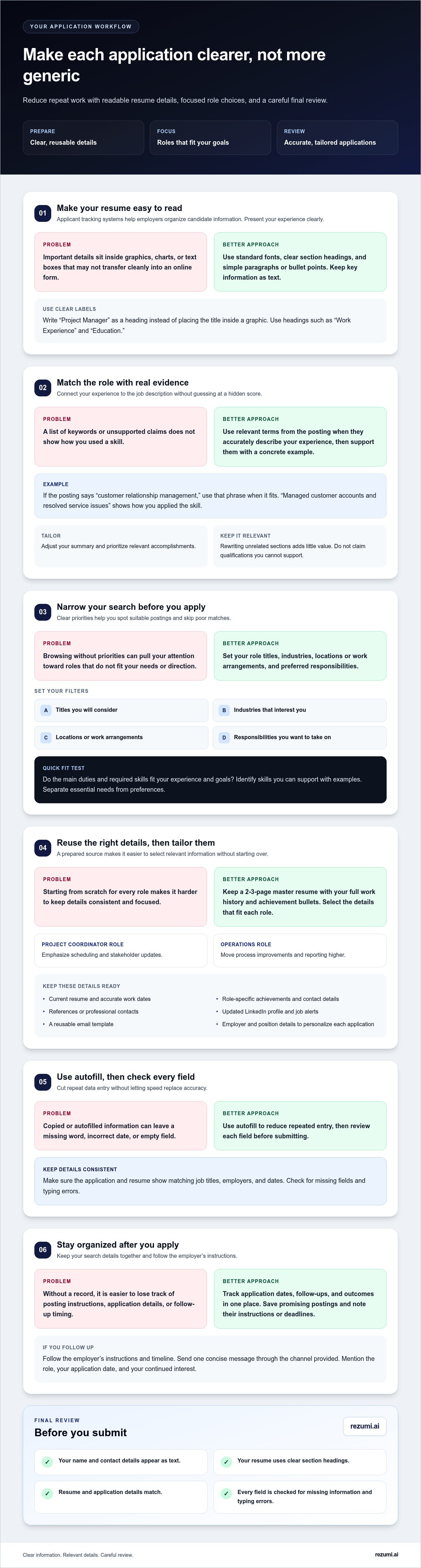 How to streamline job applications