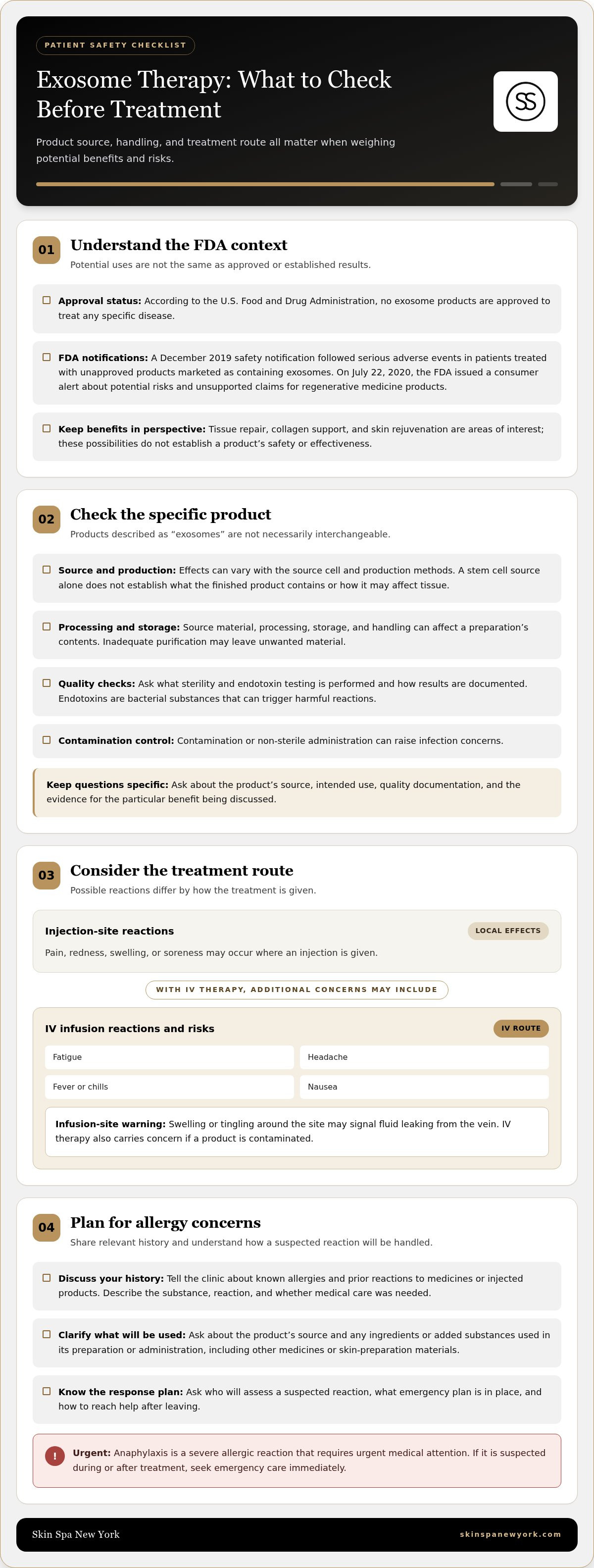 What are the side effects of exosome therapy