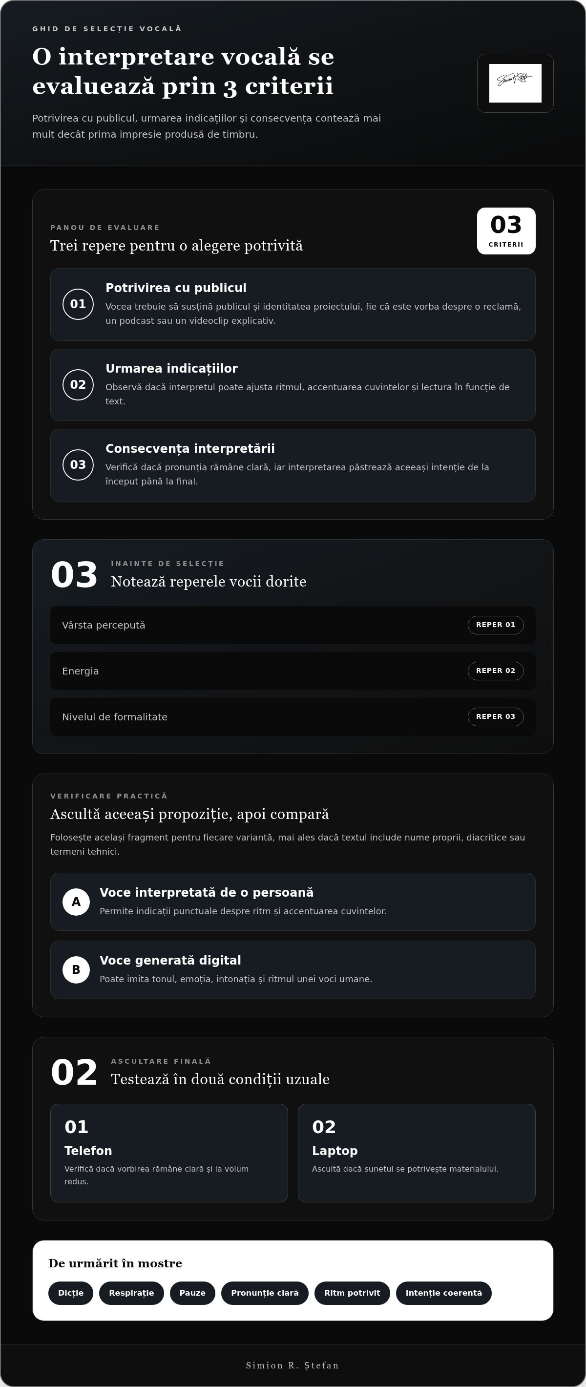 Voice over masculin română