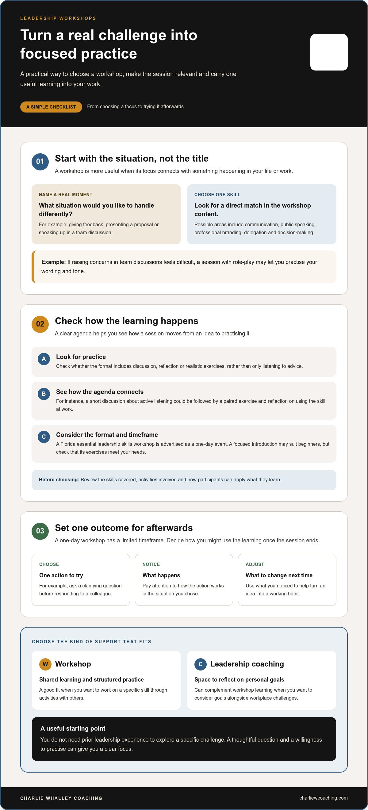 Personal development events