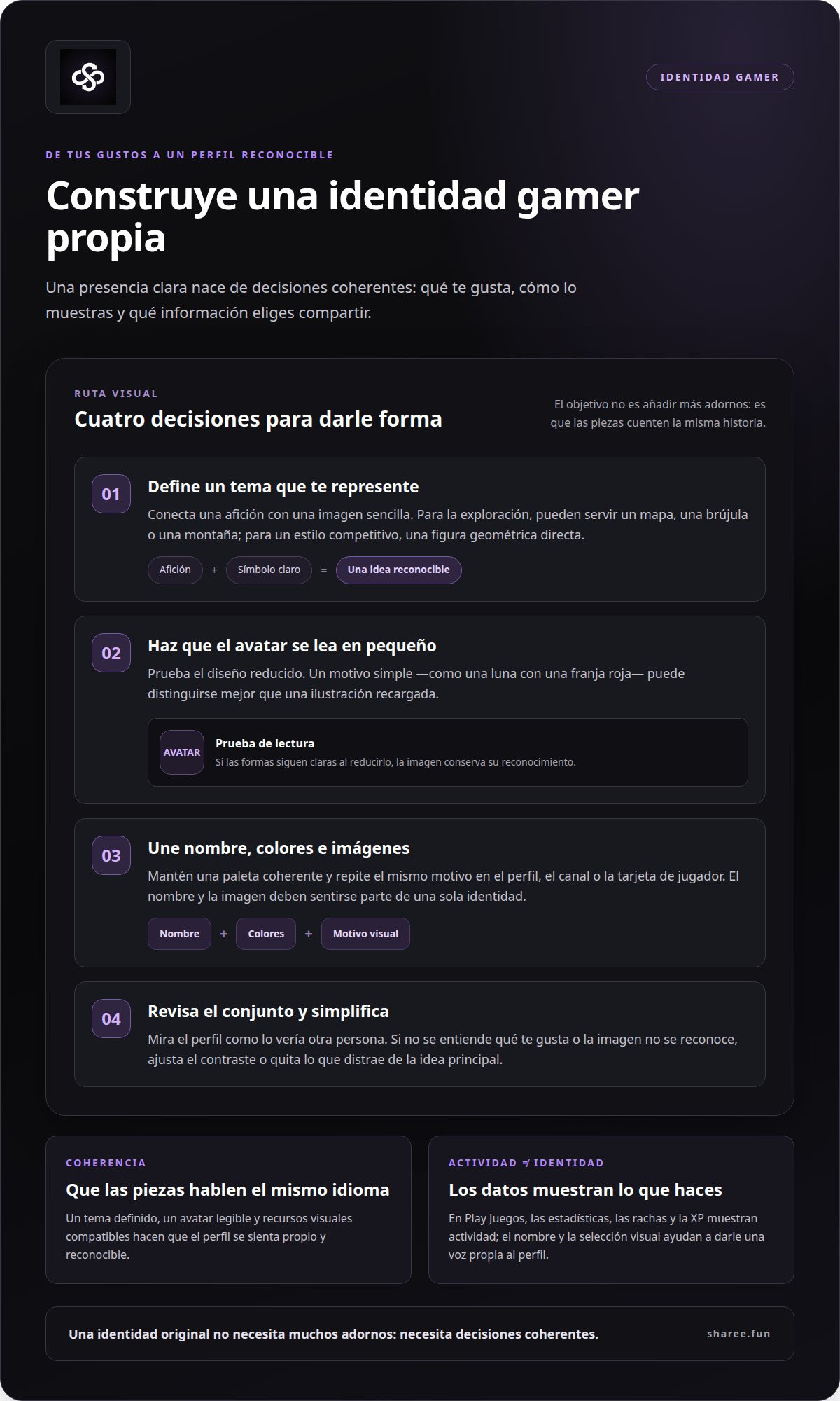 Crear identidad gamer