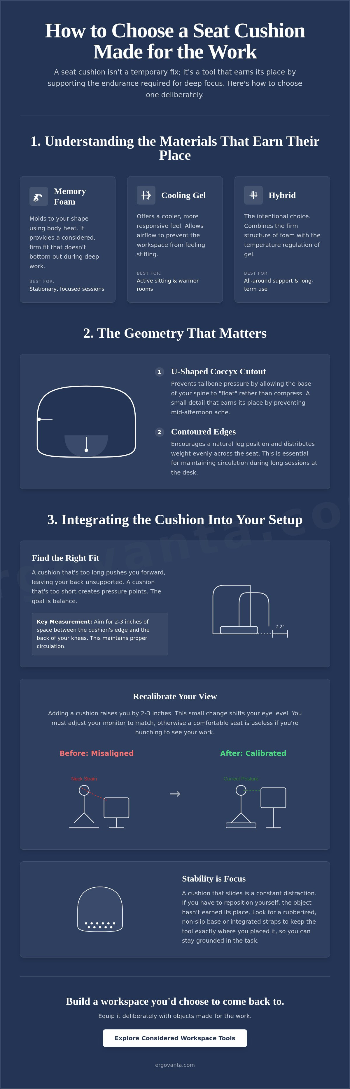 How to choose a seat cushion for office chair