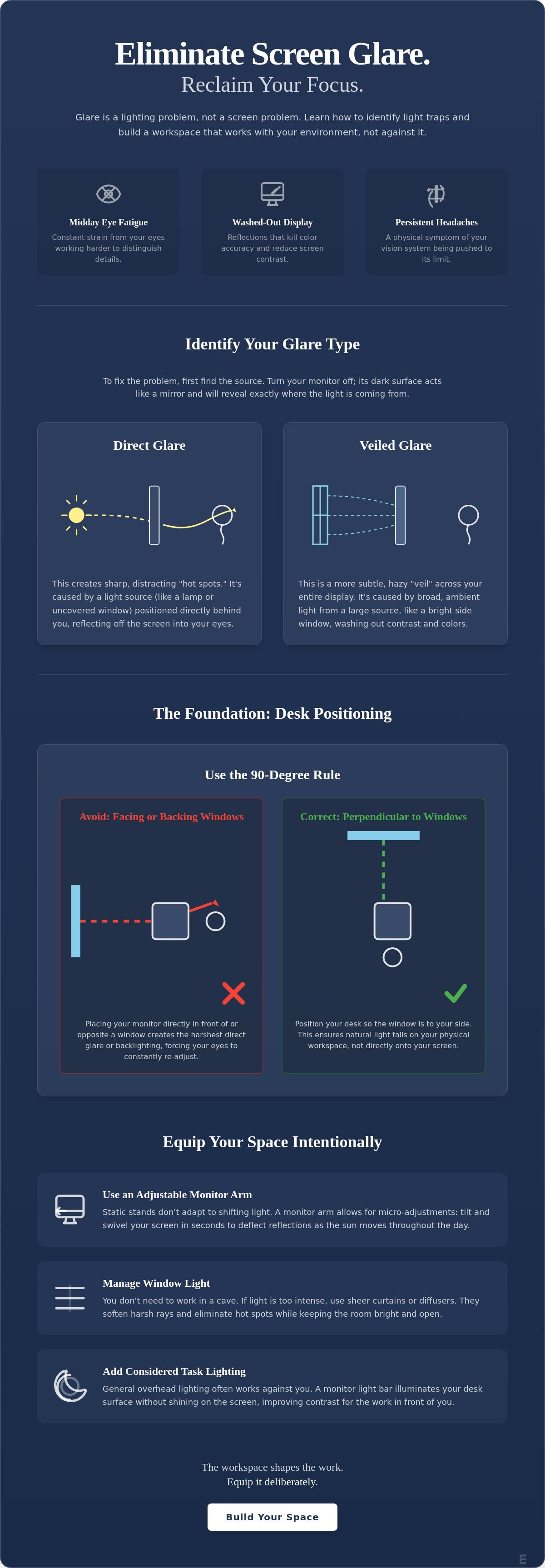 How to reduce screen glare