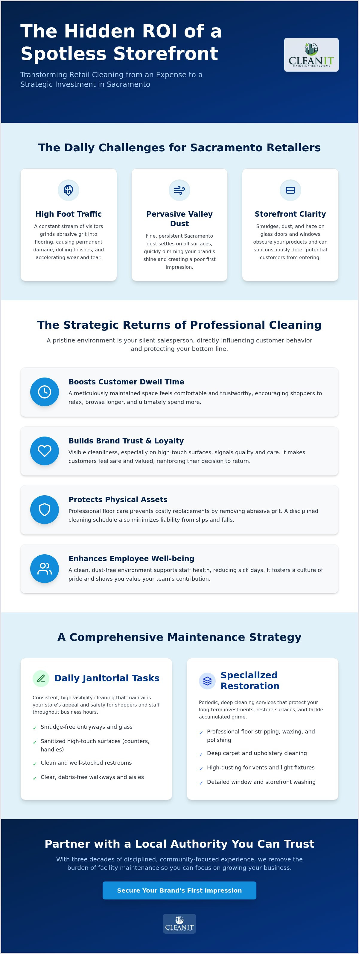 Retail store cleaning Sacramento