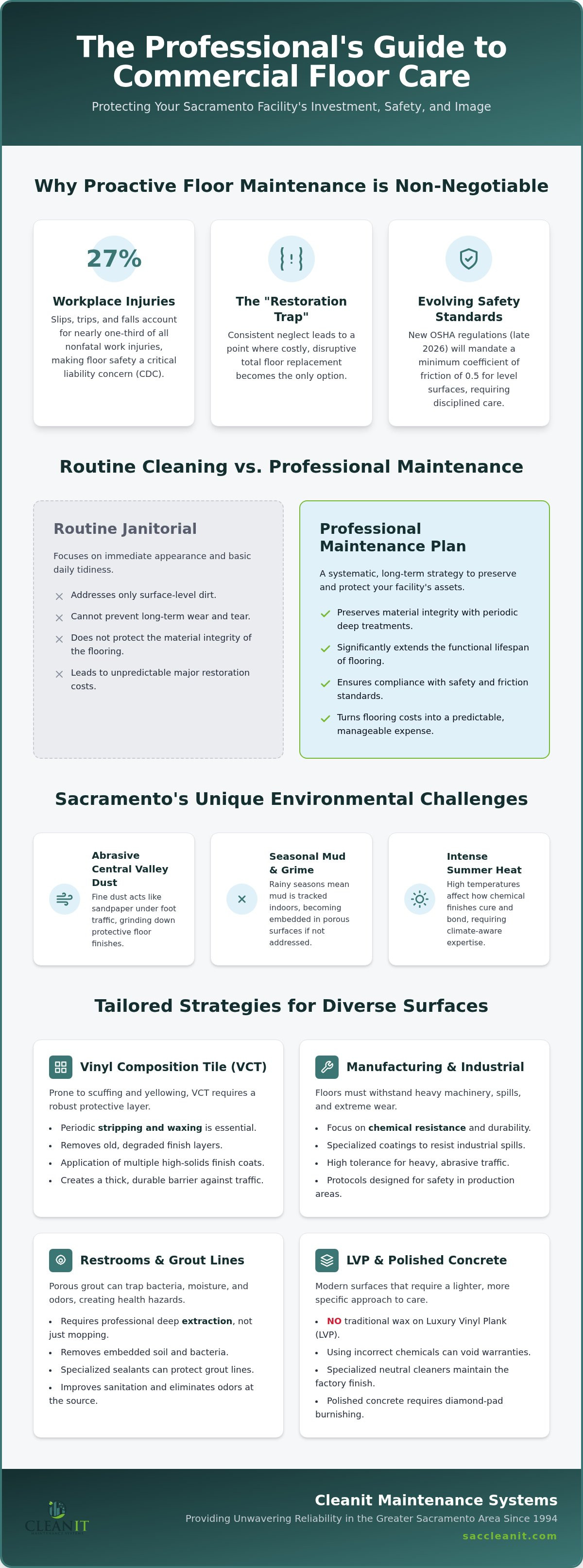Commercial floor maintenance Sacramento