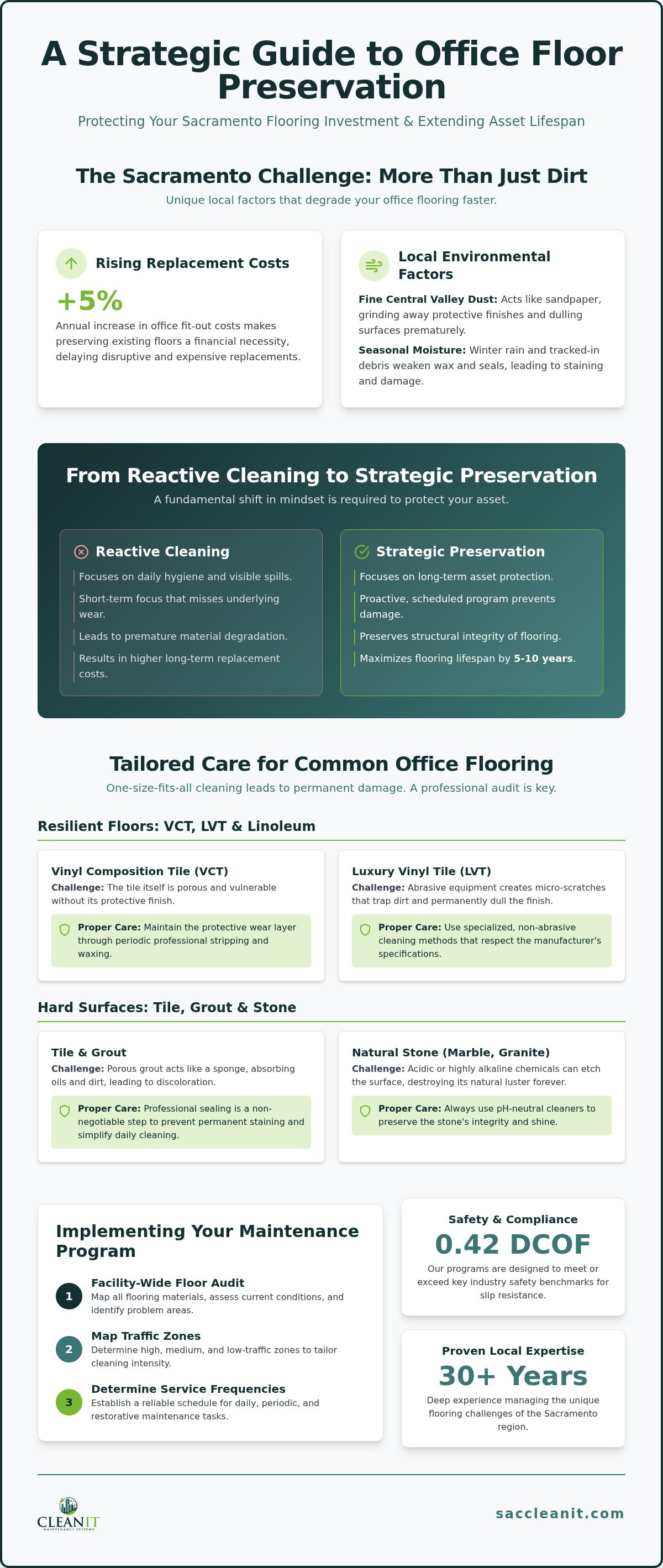Office floor maintenance Sacramento