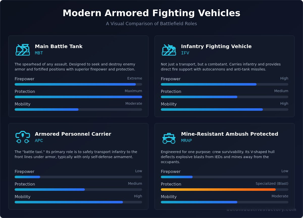 Military armored tanks