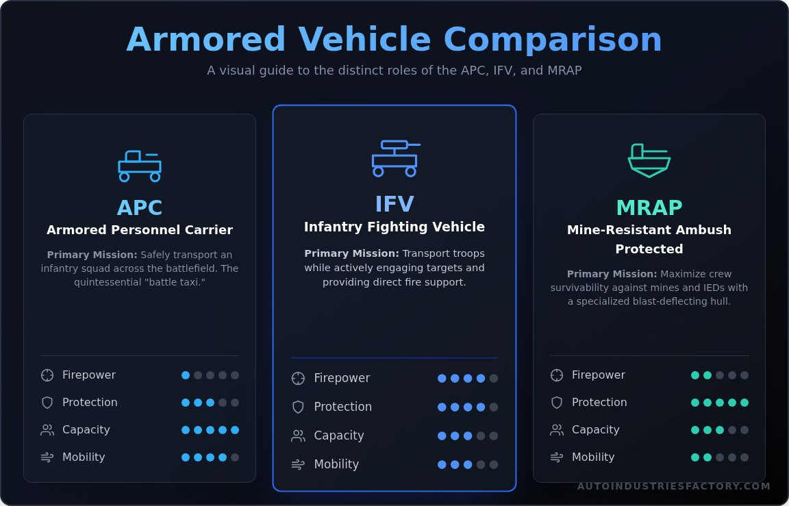 Military armored personnel carrier