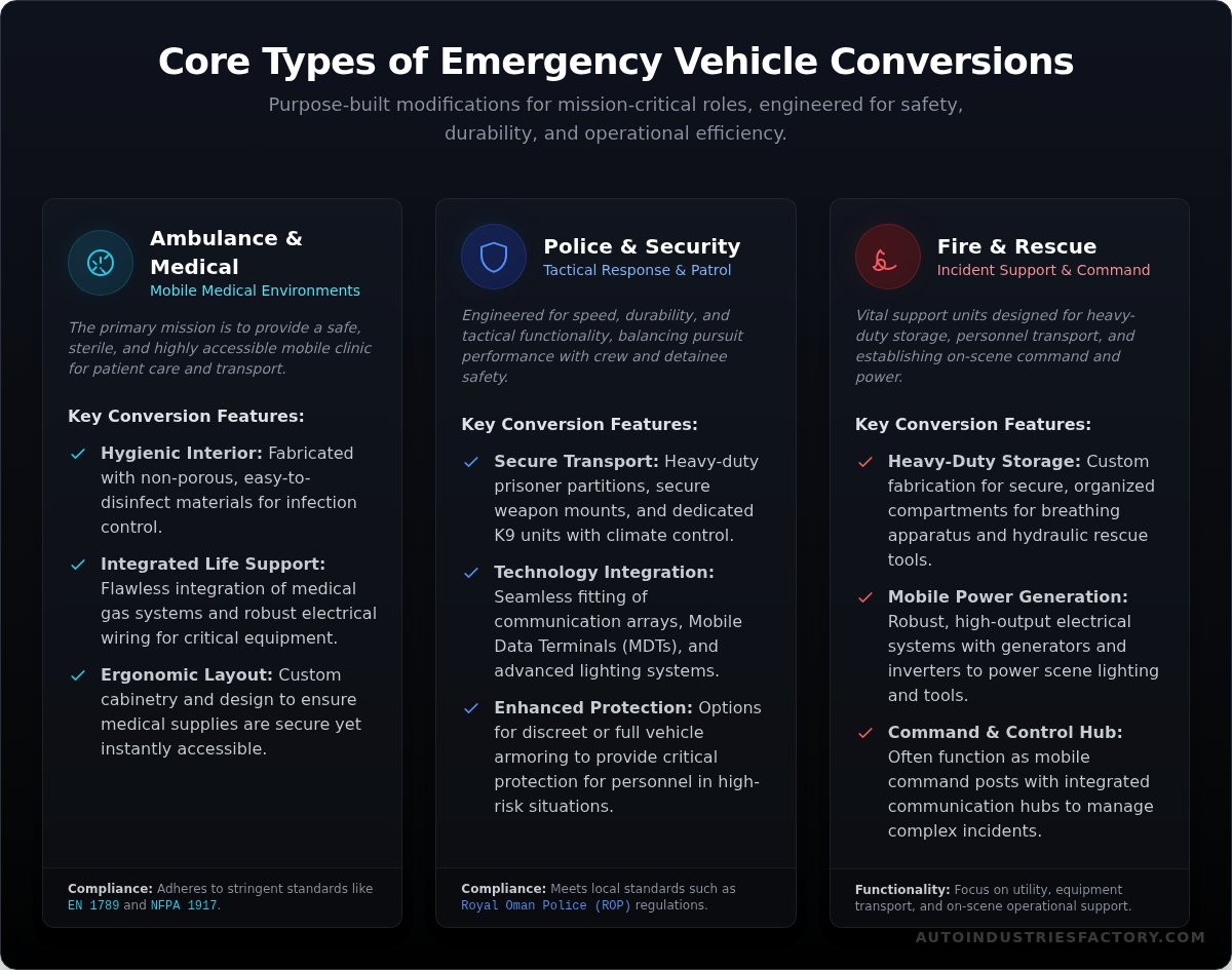 Emergency vehicle conversion