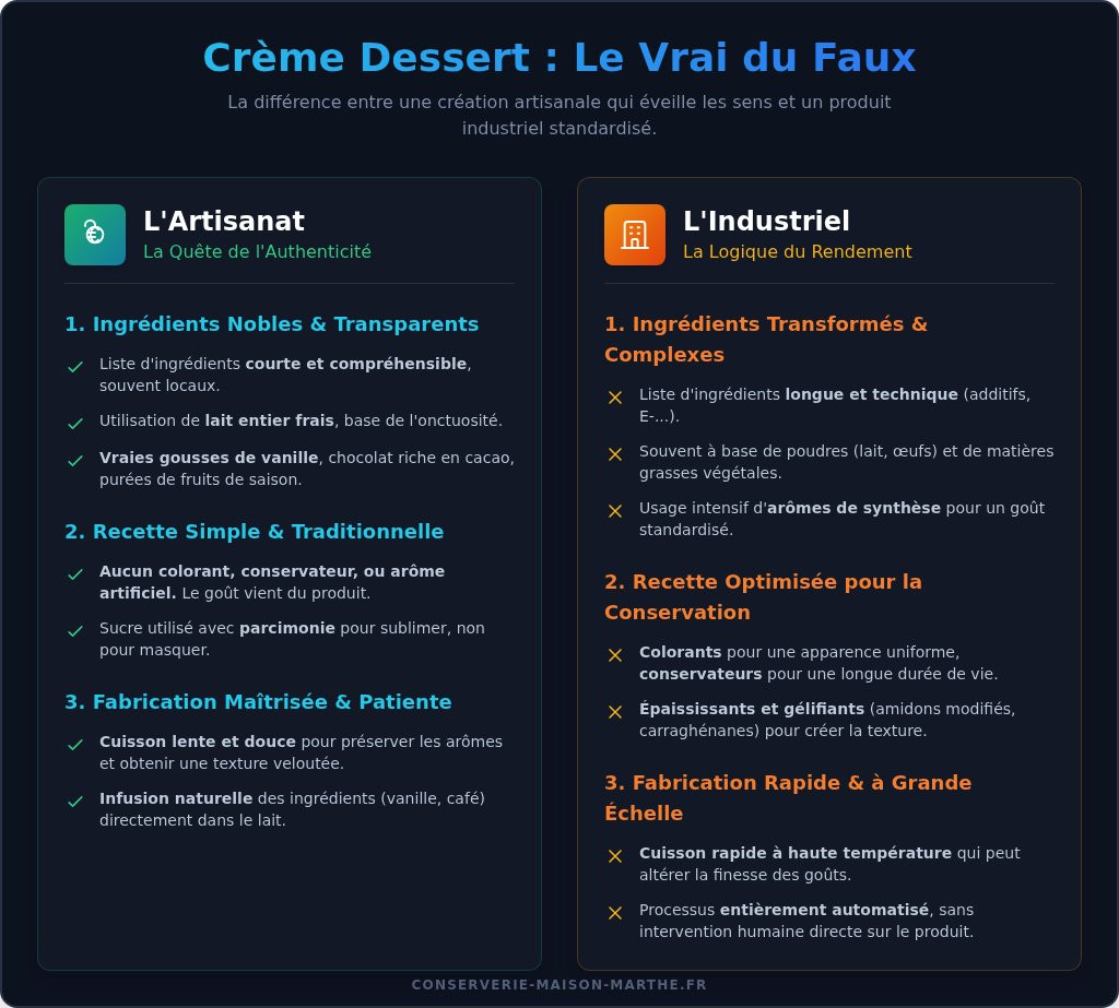 Crèmes desserts artisanales