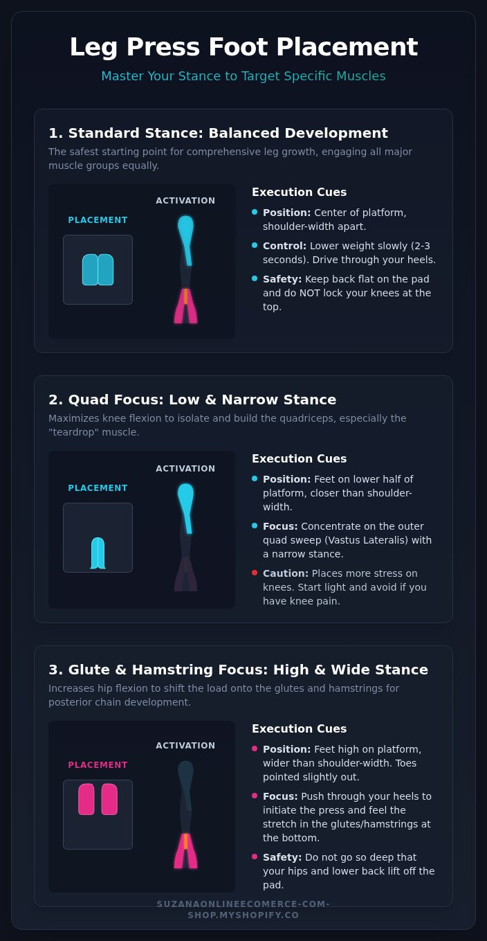 Leg press foot placement