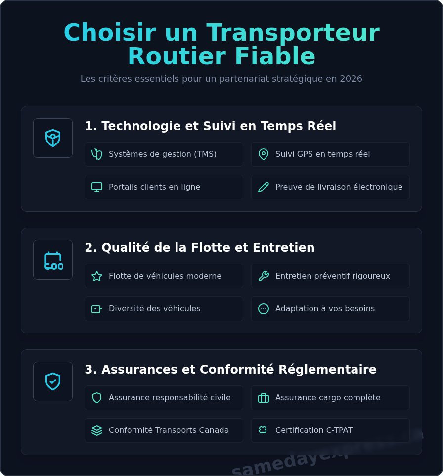 Transporteur routier