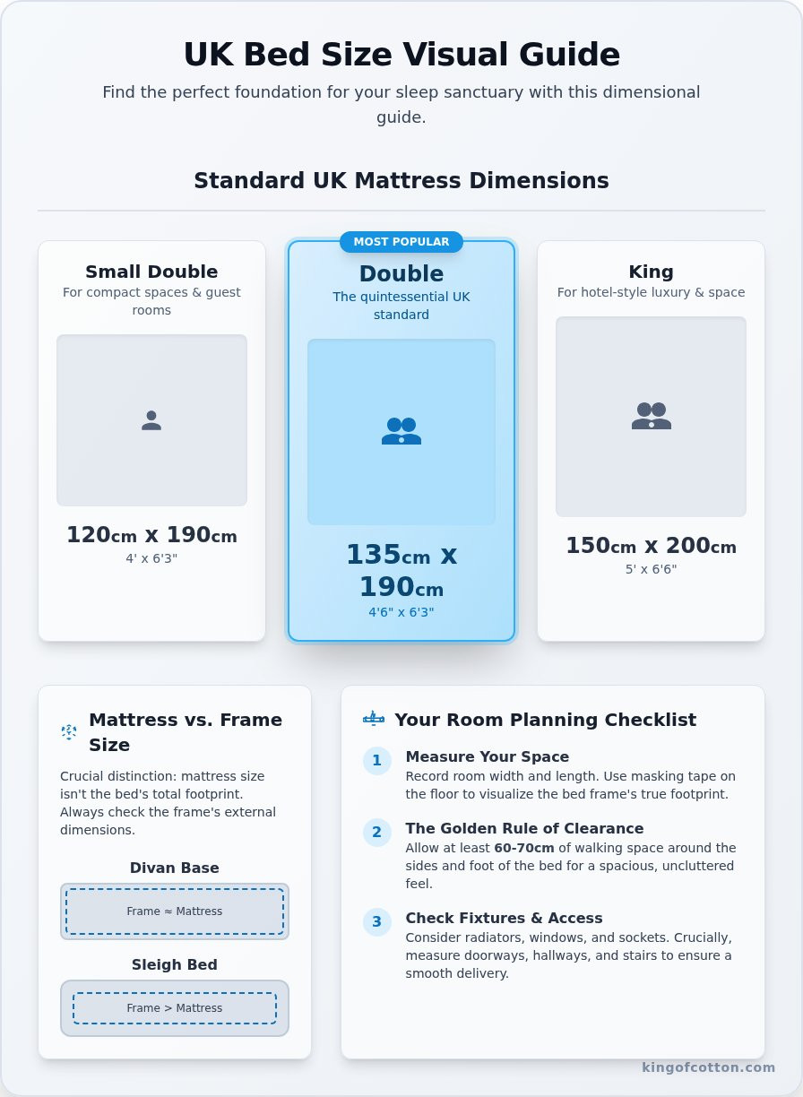 Double bed dimensions