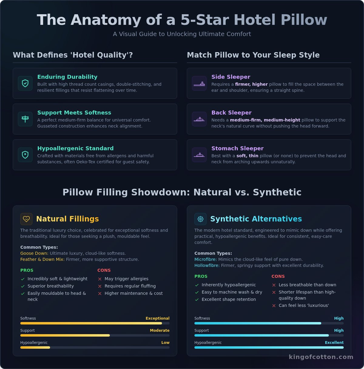 Hotel pillows