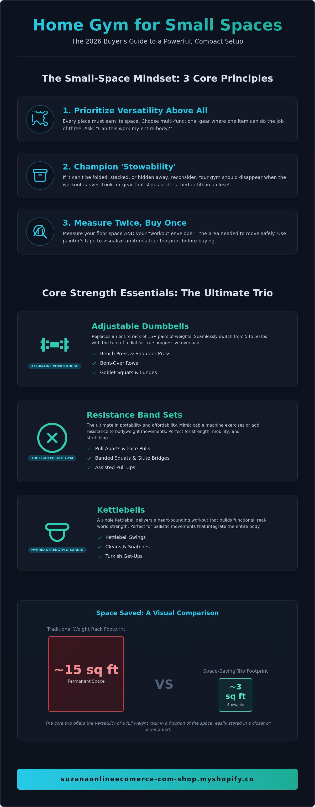Best home gym equipment for small spaces