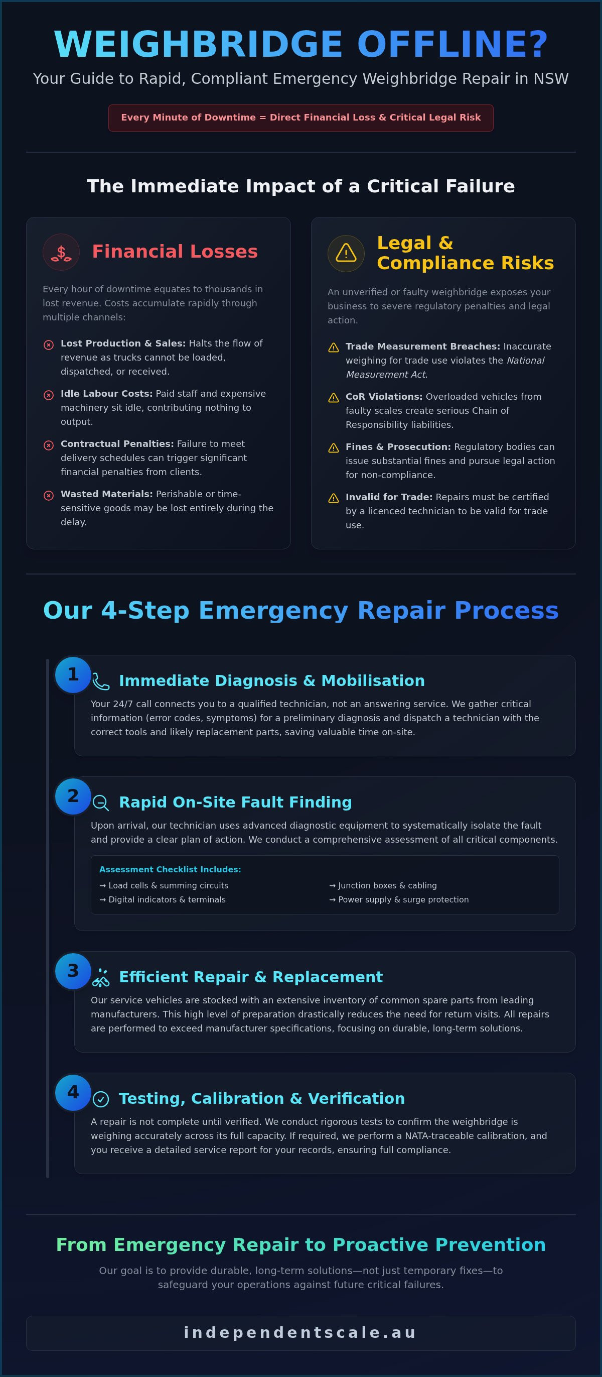 Emergency weighbridge repair NSW