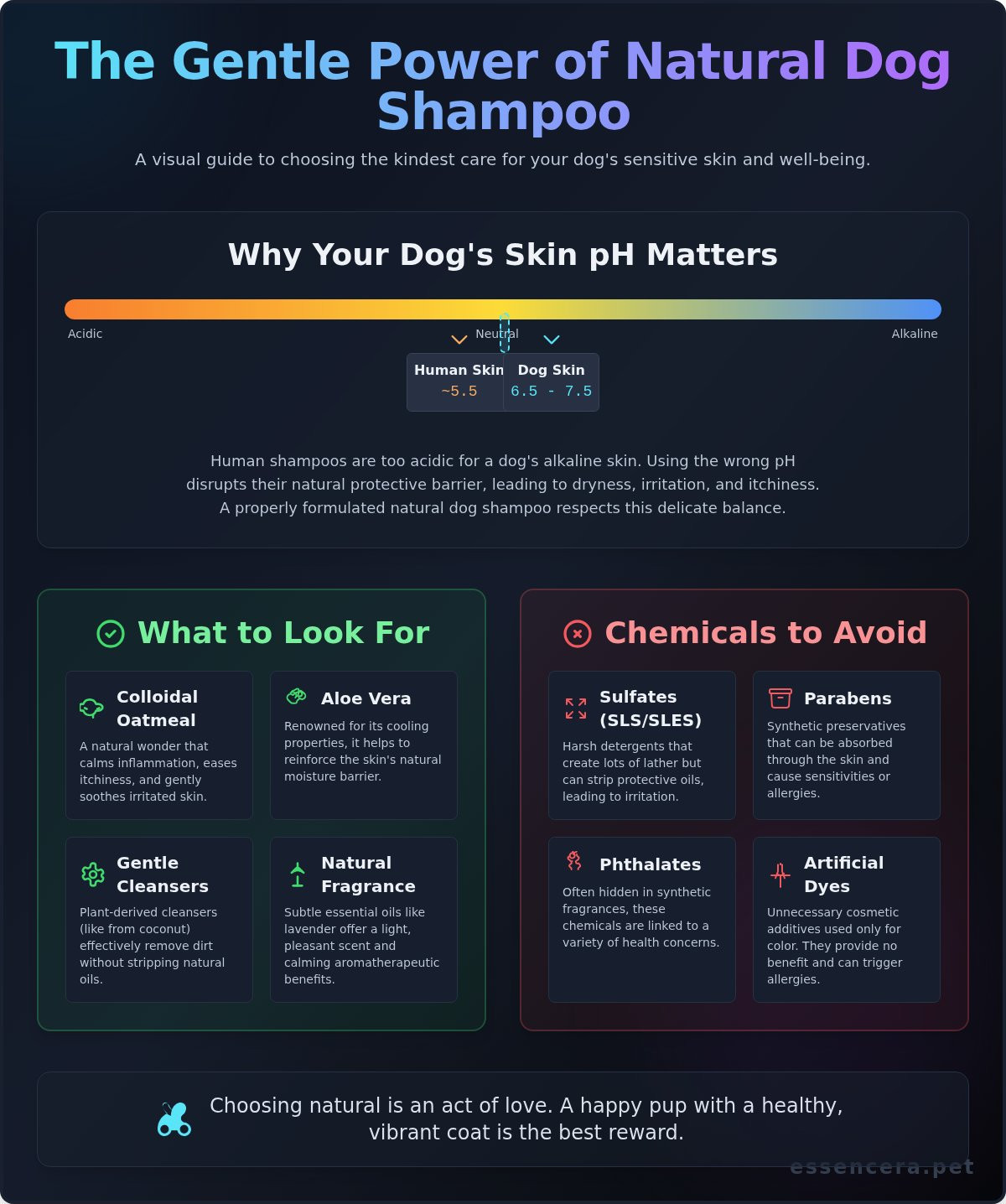 Natural dog shampoo